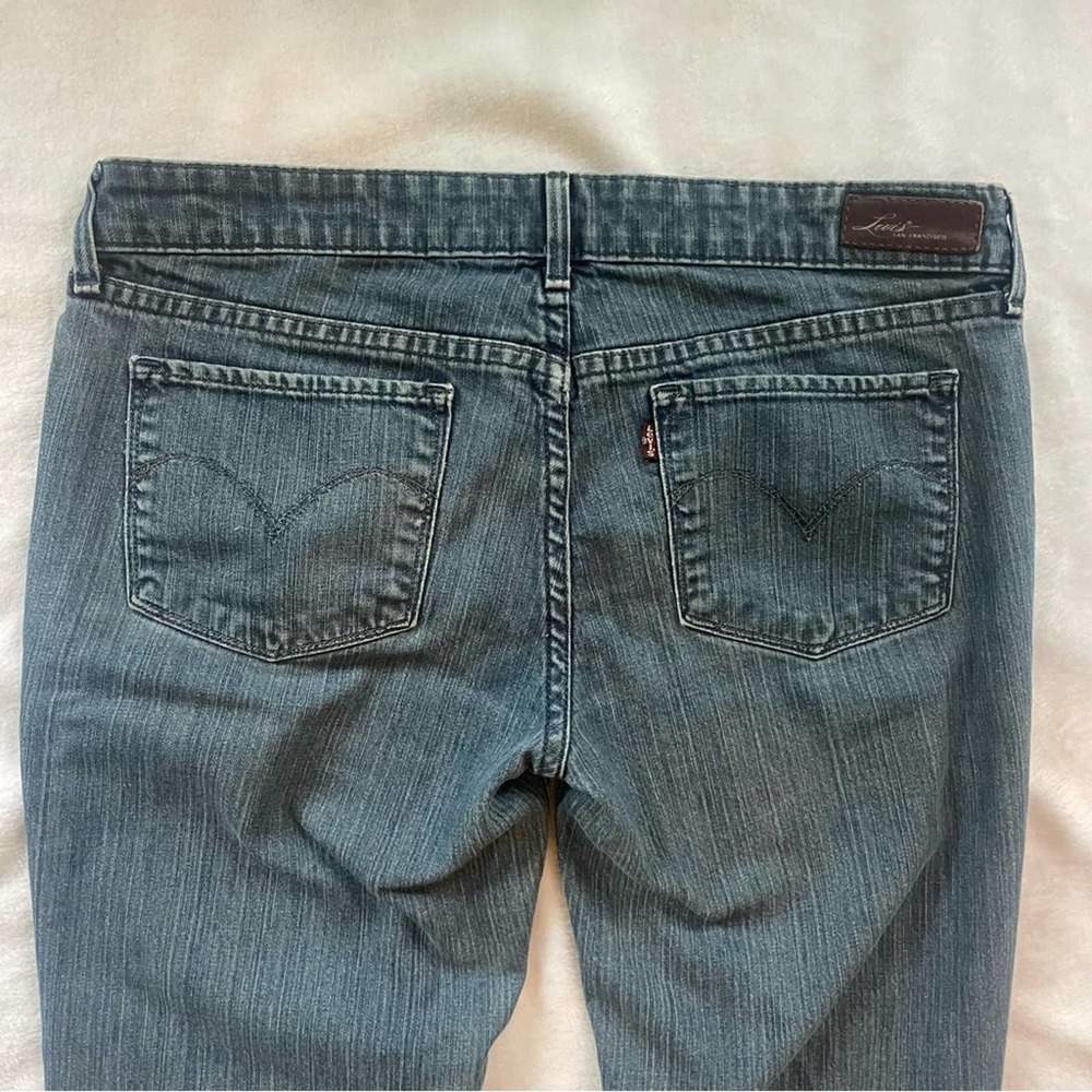 Levi's San Francisco Stretch Cotton Dark Low Rise Skinny Jeans 29 x 32 - Picture 7 of 8